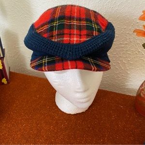 Vintage Tartan Plaid Newsboy Cap